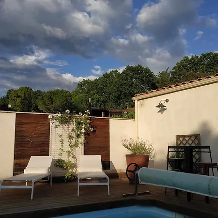 Independante Au Calme Avec Piscine Et Climatisation 住宿加早餐酒店